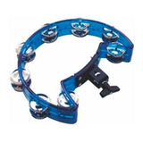 Pandeirola Meia Lua Com Clamp Torelli Tp323 Cristal Colorido