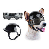 Casco Con Lentes Para Perros De Tamaño Pequeño A Mediano Par