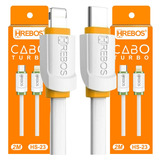 Kit 2 Cabos Usb Para iPhone Usb C Tipo C Lightning 2 Metros