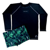 Conjunto Camiseta + Sunga Proteção Solar Uv Grappin