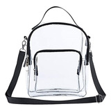 .. Bolso Bandolera Transparente Bolso Con Bolsillo Frontal