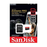 Cartao Micro Sd Sandisk Extreme Pro 256gb 200mbs Adaptador