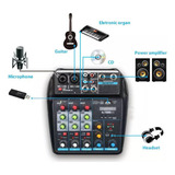 Tabla De Sonido Interfaz De Audio De 4 Canales Bluetooth