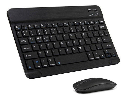 Teclado Português Br + Mouse Para Tab A7 S6 S7 iPad 7 8 9