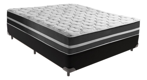 Cama + Box Viúva Preta Classic Black Frete Grátis 128x188