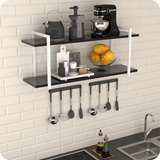 Prateleira Estilo Industrial Cozinha De Parede Gnd Bp 80cm Cor Preto