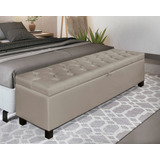 Sapateira Baú Recamier Sara Corino / Korino 195cm Cama King