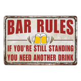 Vintage Bar Rulels Carteles De Chapa S Carteles De L Di...