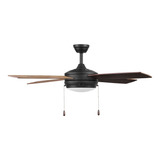 Ventilador De Techo Coolfan Ciclón 52 PLG. 4 Aspas Color De La Estructura Bronce Color De Las Aspas Roble Negro / Roble Diámetro 132 Cm Material De Las Aspas Madera Contrachapada