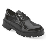 Zapato Escolar Juvenil Negro Exesso