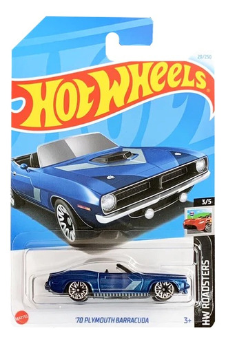 Carrinho Hot Wheels '70 Plymouth Barracuda 2024 Htc13 Mattel