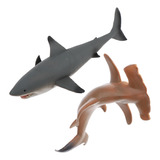 Ocean World Sea Life Animales Tiburón Martillo, Figuras De