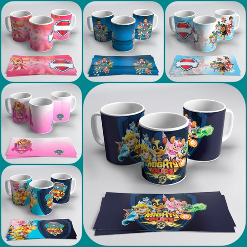 Paw Patrol Plantillas Sublimación Tazas 