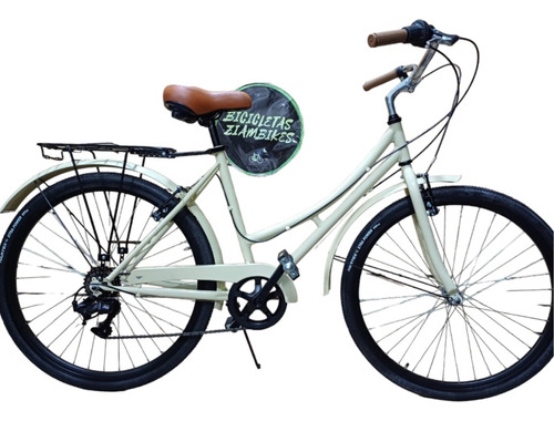 Bicicleta Paseo Dama Full Rod 26 Llanta Doble Pared Playera