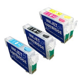 4 Cartuchos Recargabls 73 Para Epson Tx300 Tx200 Tx220 Tx400