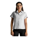 Blusa Social Vouk Feminina Manga Curta Para Uniforme