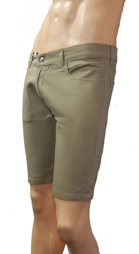 Shorts Bermuda Gabardina Colores Hasta Talle: 56 Jeans710