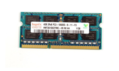 Memoria Ram 4gb Hynix Pc3-10600 Ddr3 1333mhz Hmt351s6cfr8c-h9