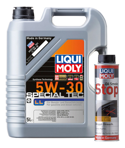 Kit 5w30 Special Tec Ll Oil Smoke Stop Liqui Moly + Regalo