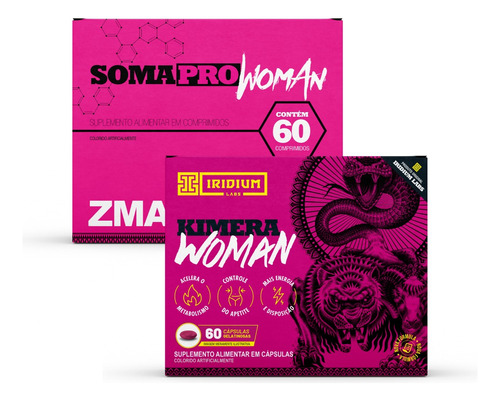 Kit Feminino Kimera Woman + Soma Pro Woman Zma Pré Hormonal 