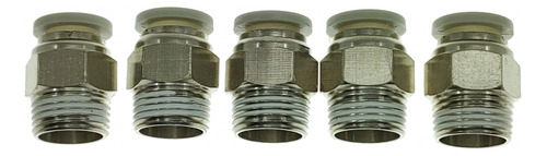 Conector Racor Recto Airtac Apc6-02  1/4 X 6 Mm.  (5 Pzas)