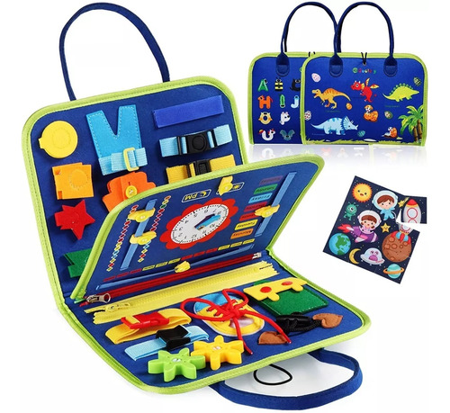 Tablero Montessori Sensorial Busy Board Para Niños De 1 2
