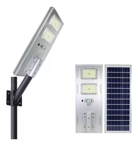 Lámpara Solar Led 200w Luminaria Suburbana Alumbrado Público