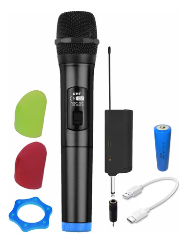 Microfono Inalambrico Profesional Uhf Receptor Recargable