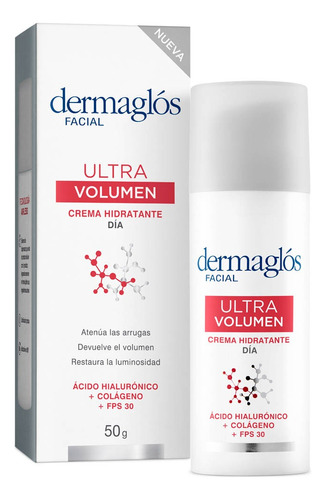 Crema Dermaglós Hidratante De Día Fps30 Ultra Volumen X50g