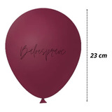 50 Unidades Bexiga Balão Liso 9 Polegadas Decoraçao Festa Cor Marsala