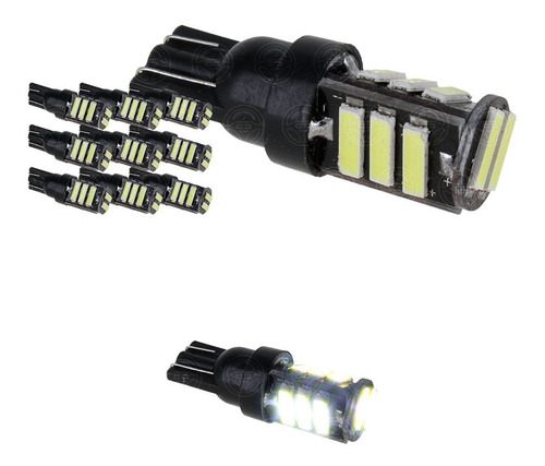 Kit 10 Focos De Pellizco T10 11 Led Super Potentes 12v F1