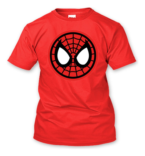 Playera Spiderman Mascara Hombre Araña Marvel 