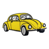 Parche Bordado Vocho Amarillo Adherible Volkswagen