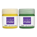 Kit Copa Tinta Liq. Facial Colormake 15ml C/2(verde/amarelo)