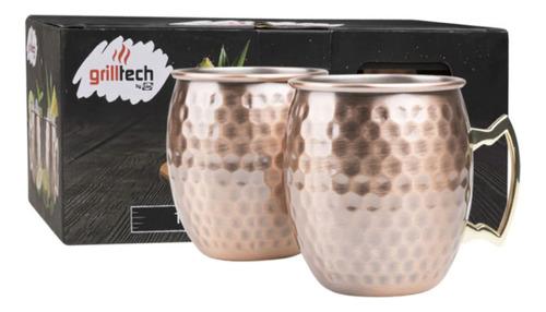 Mug Copper 600ml 2un Grilltech