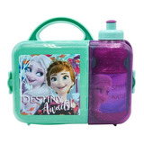 Lonchera Infantil Disney Frozen Anna Elsa C Botella De Agua 