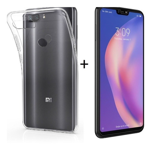 Capa Capinha Case + Pelicula Gel Para Xiaomi Mi 8 Lite