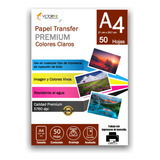 Papel Fotográfico Transfer Colores Claros A4 20 Hojas 