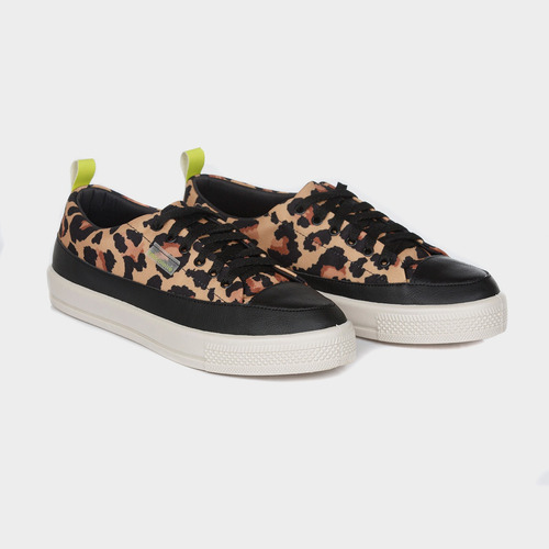 Tenis Casual Estampa Animal Print Lançamento Feminino Luxo 