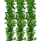 Plantas Artificiales Hiedra Decorativa De 2.1m, 12 Tiras