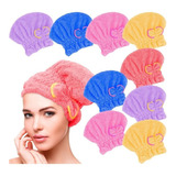 Gorro Toalla Microfibra Para Secar Cabello Ducha