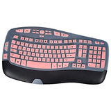 Protector Para Teclado Logitech K350 Mk570 Mk550 Rosa