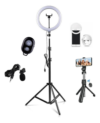 Ringhlight Kit Influencer Tamanho Grande Fotografar E Filmar