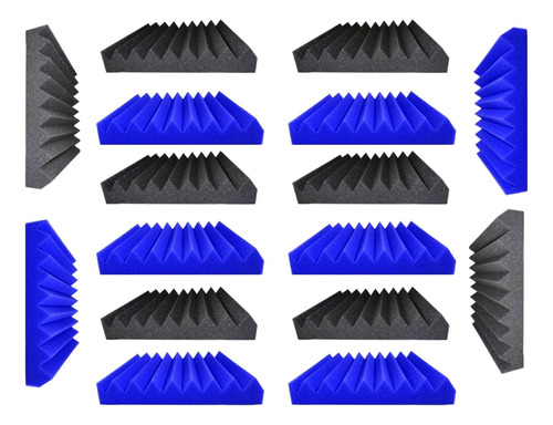 Kit 12 Paneles Acusticos Peine Piramidal Grueso 2 Pulgadas