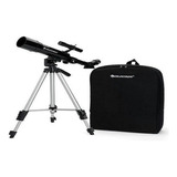 Telescopio Celestron 21035 70mm Travel Scope + Maleta Color Negro