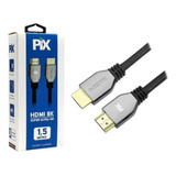Cabo Hdmi 2.1 8k Hdr 19p 30awg 1.5m