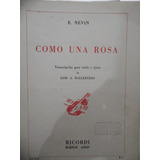 Partitura Piano Violino - Como Una Rosa - E Nevin - L2