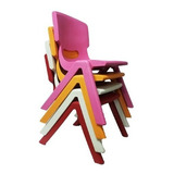 Combo 2 Silla Sillita Plastico Apilable Infantil Niños Color