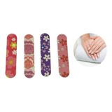 Set 4 Limas Uñas Planas Tamaño Mini Bolsillo 