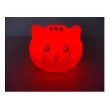 Parlante Led Bluetooth Multicolor Forma Gato Altavoz Mp3 Rgb